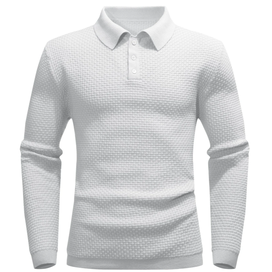 Harmen - Long Sleeve Polo for a Sophisticated Look