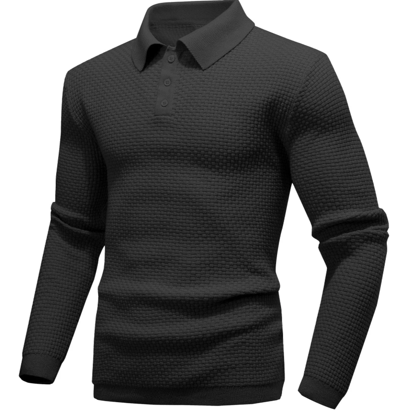 Harmen - Long Sleeve Polo for a Sophisticated Look