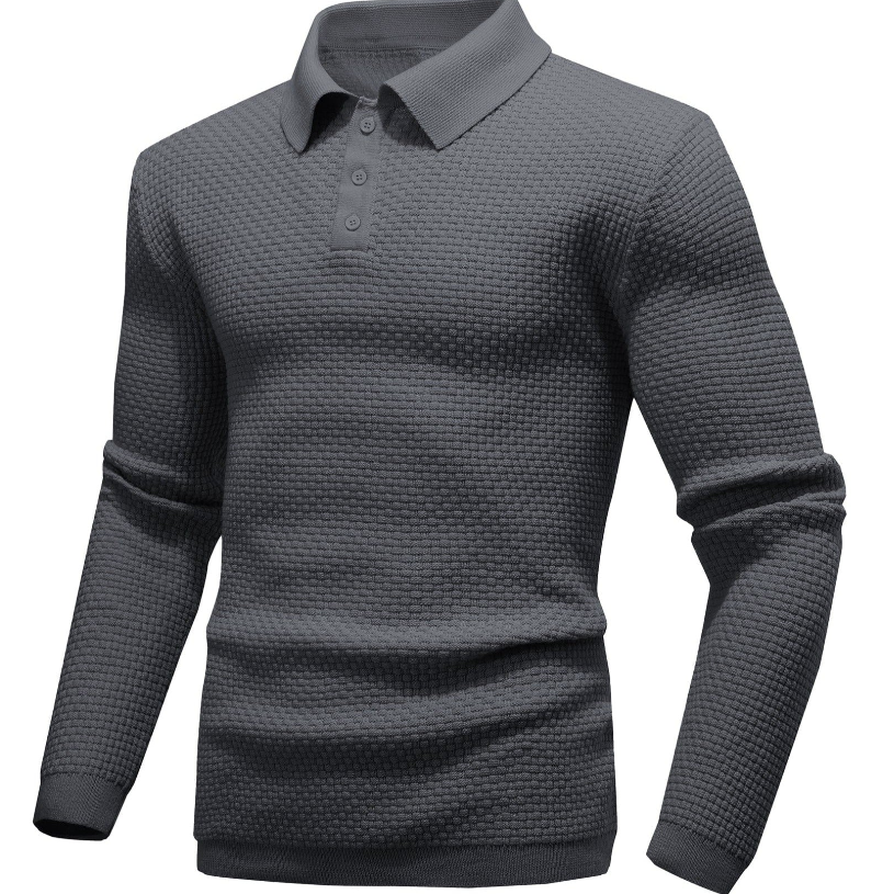 Harmen - Long Sleeve Polo for a Sophisticated Look