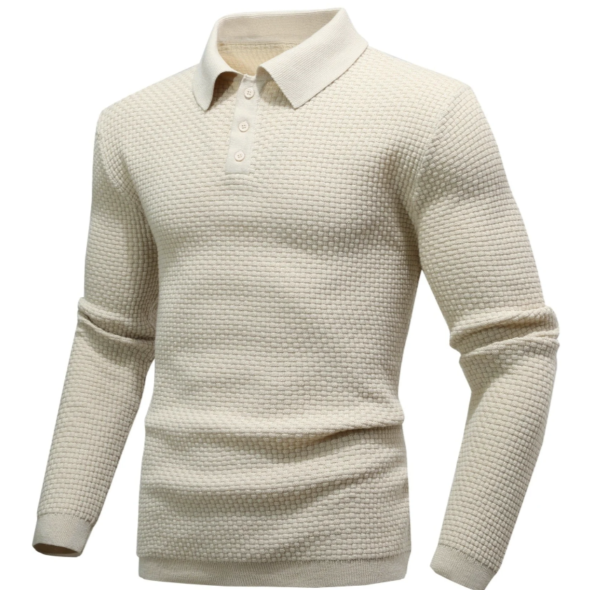 Harmen - Long Sleeve Polo for a Sophisticated Look