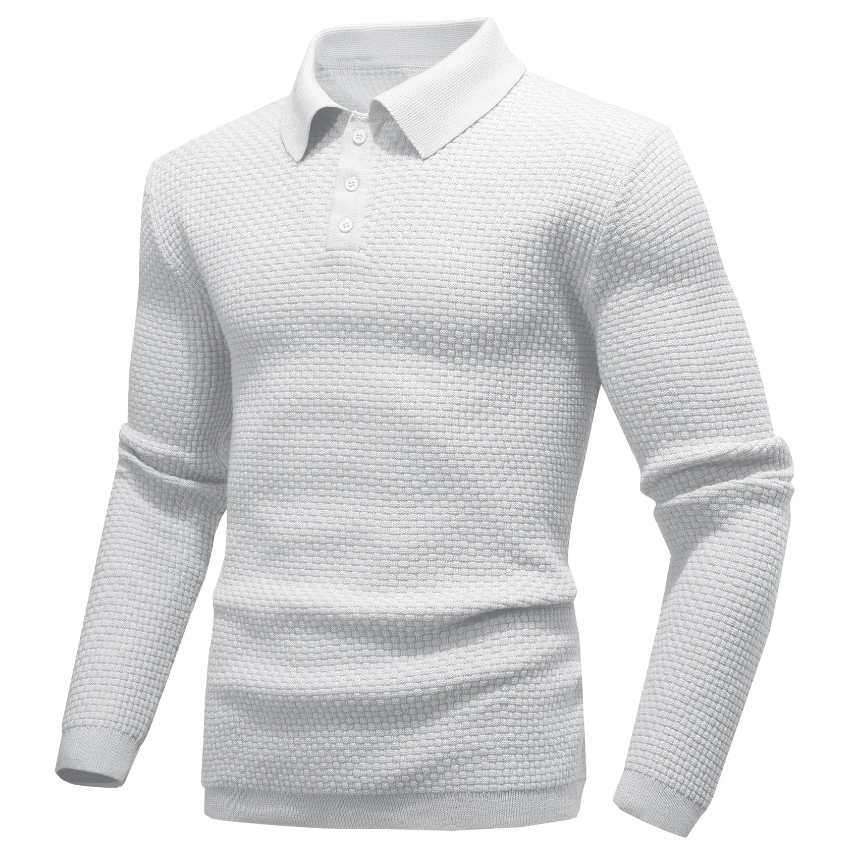 Harmen - Long Sleeve Polo for a Sophisticated Look