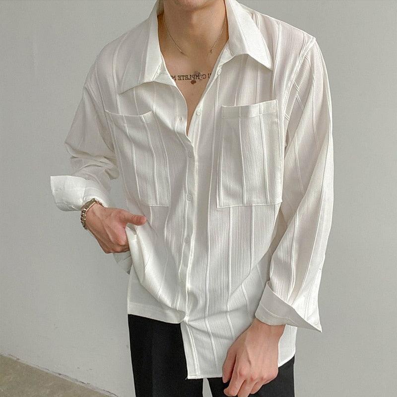 Hort - Modern Stylish Ribbed Shirt for Men