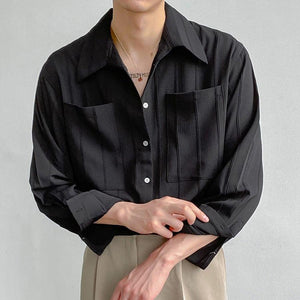 Hort - Modern Stylish Ribbed Shirt for Men