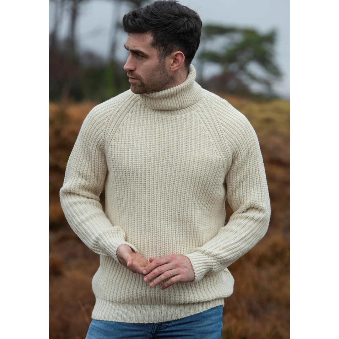 Klaus - Warm Neck High Collar Sweater for Men