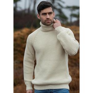 Klaus - Warm Neck High Collar Sweater for Men