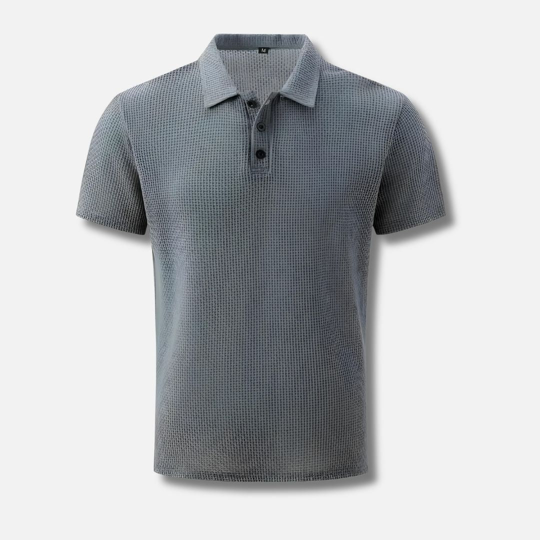 Lawrence - Stylish Breathable Waffle Summer Polo for Men