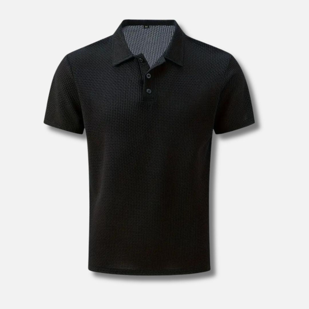 Lawrence - Stylish Breathable Waffle Summer Polo for Men