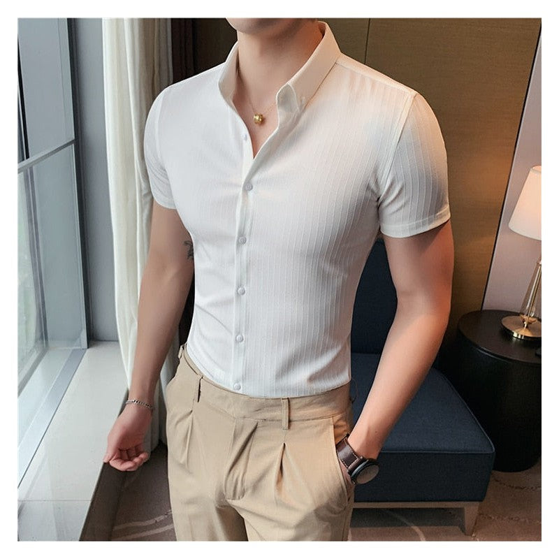 Marcel - Short Sleeve Slim Fit Casual Shirt for Men