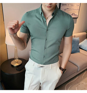 Marcel - Short Sleeve Slim Fit Casual Shirt for Men