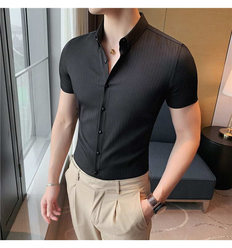 Marcel - Short Sleeve Slim Fit Casual Shirt for Men