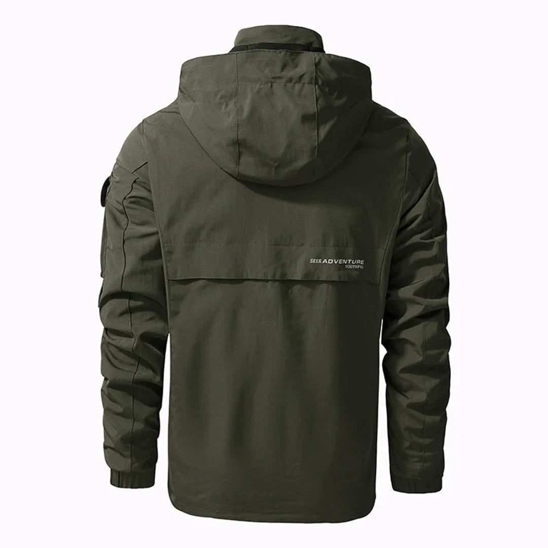 TitanShield - Modern Hooded Waterproof Bomber Jacket for Men