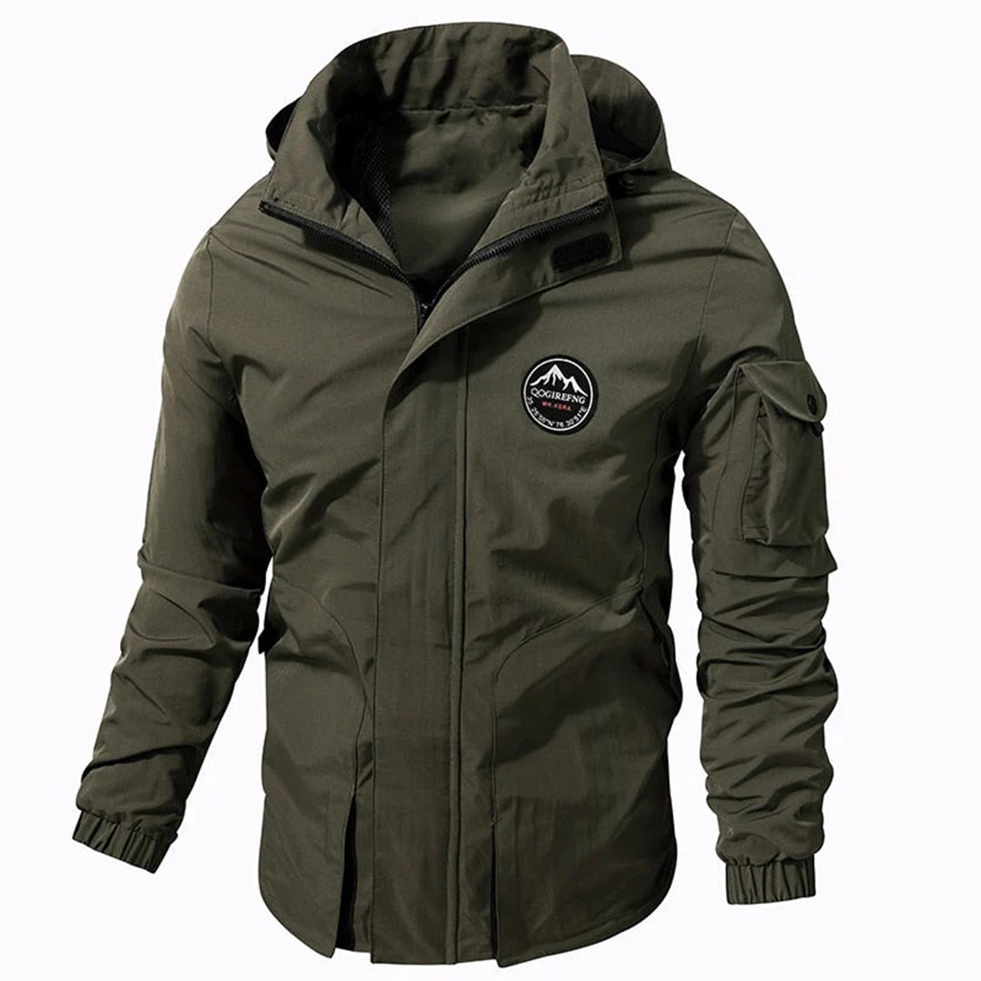 TitanShield - Modern Hooded Waterproof Bomber Jacket for Men