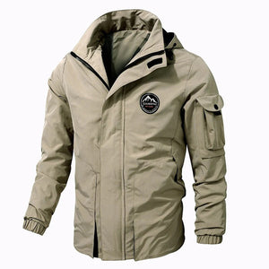 TitanShield - Modern Hooded Waterproof Bomber Jacket for Men