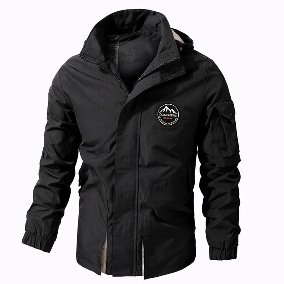 TitanShield - Modern Hooded Waterproof Bomber Jacket for Men