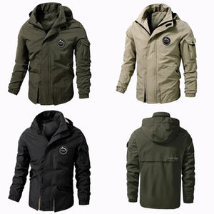 TitanShield - Modern Hooded Waterproof Bomber Jacket for Men