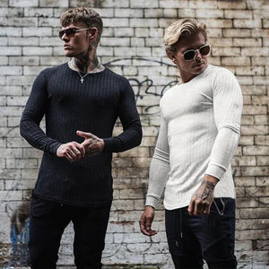 Mateo - Knitted Round Neck Slim Fit Sweater for Men