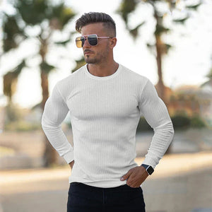 Mateo - Knitted Round Neck Slim Fit Sweater for Men