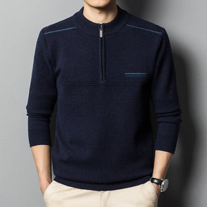 Rider - Classic Half Zip Cashmere Polo Sweater for Men