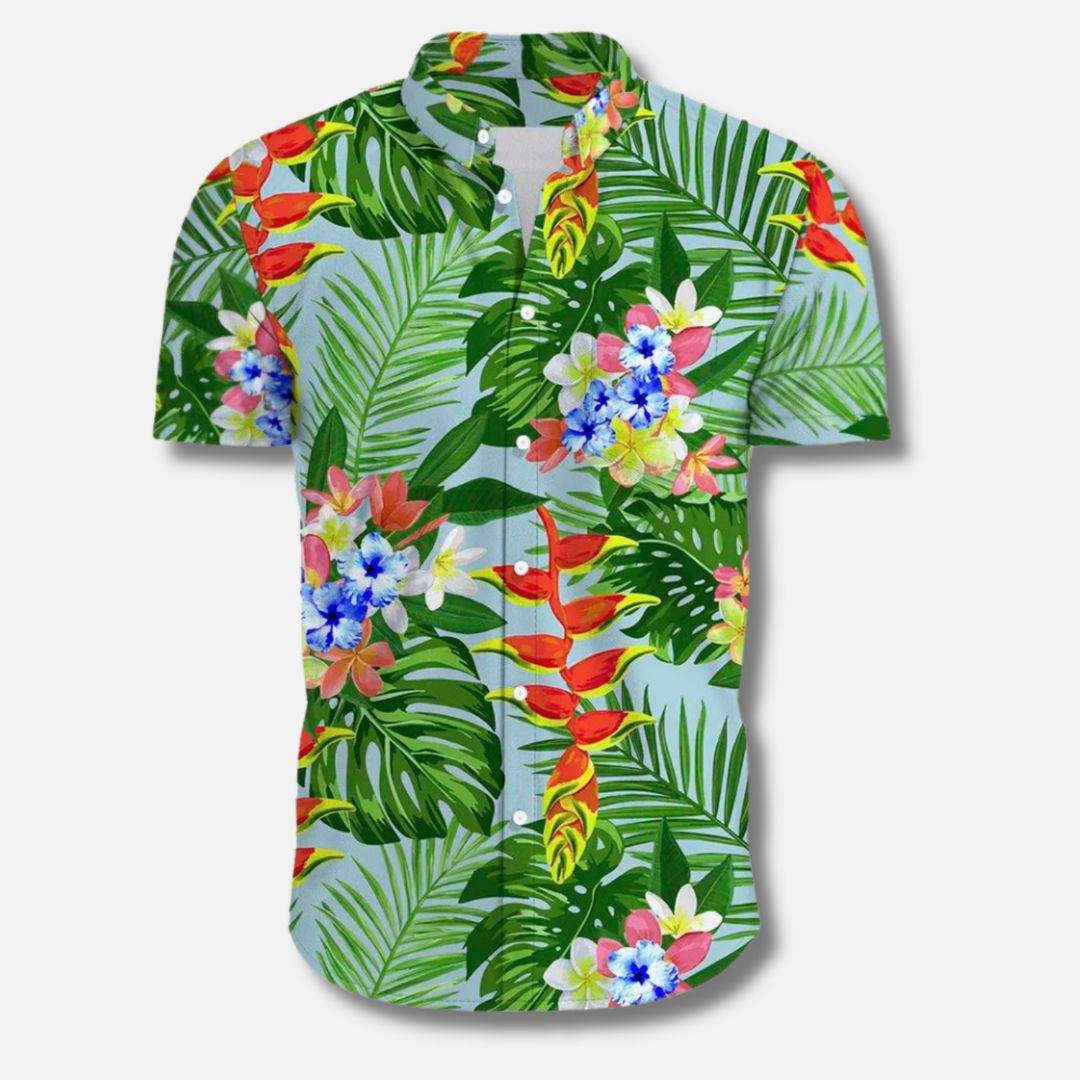 Nathaniel - Surf Floral Shirt for Men