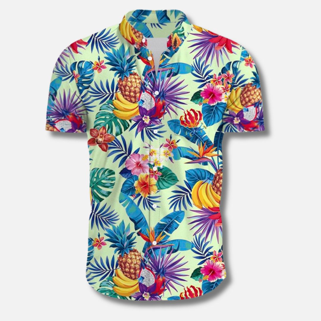 Nathaniel - Surf Floral Shirt for Men