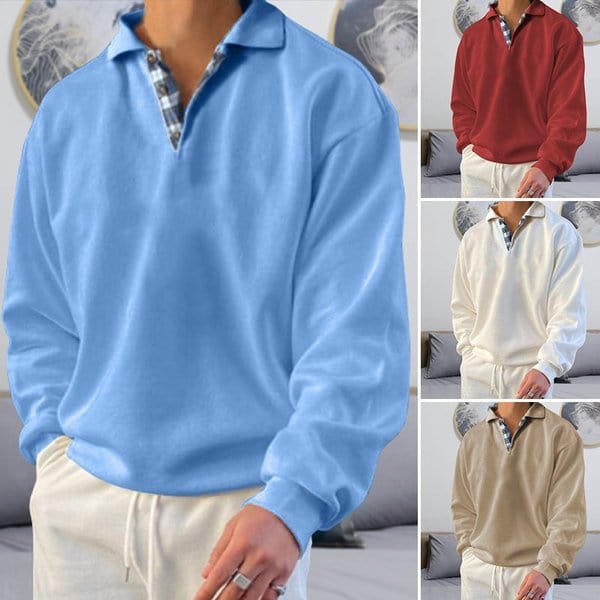 Nicco - Stylish Casual Long-Sleeve Polo Shirt for Men