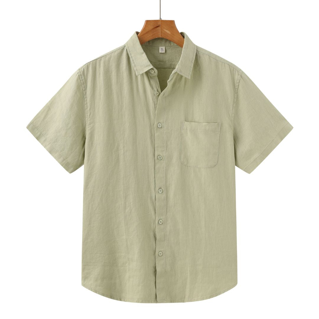 Olen - Modern Linen Shortsleeve Shirt for Men