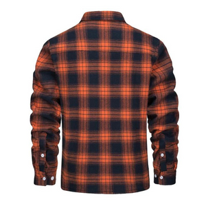 Grant - Casual Fleece-Lined Plaid Jacket for Men