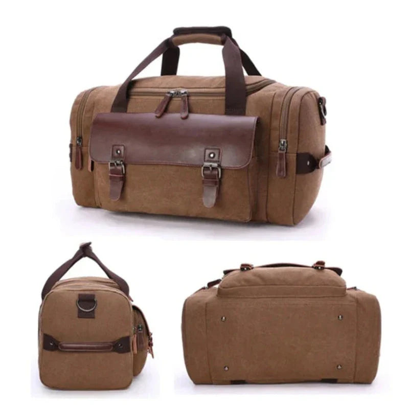 Ralph - Elegant Vintage Retro Titan Canvas Duffle Bag for Men