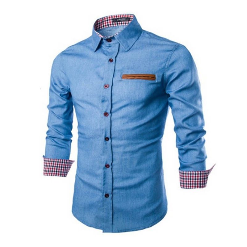 Saad - Men's Modern Denim Blouse – Durable and Stylish