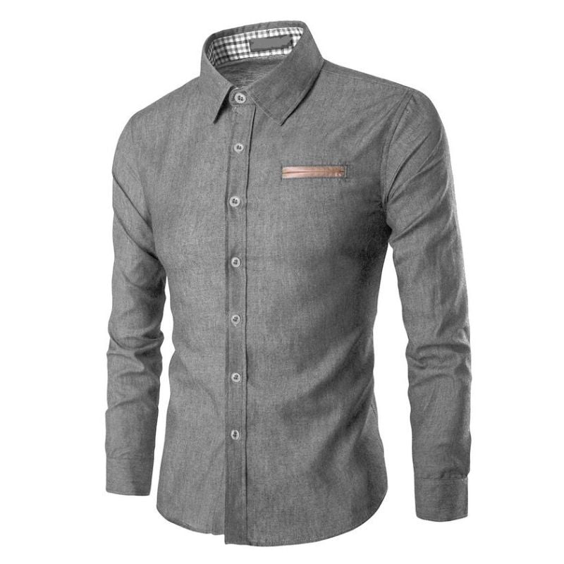 Saad - Men's Modern Denim Blouse – Durable and Stylish