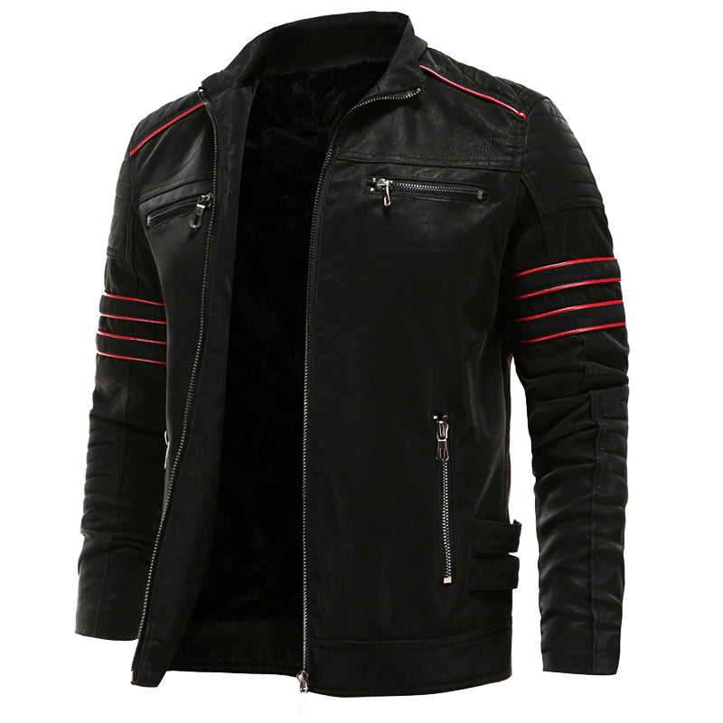 Shane - Durable Wolverine Leather Jacket for Men