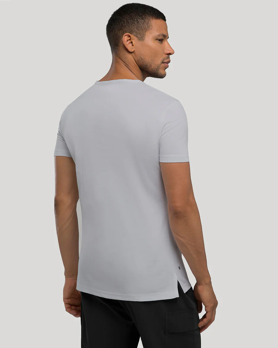 Petro - Stylish Crew Split-Hem Tee For the Perfect Casual Look