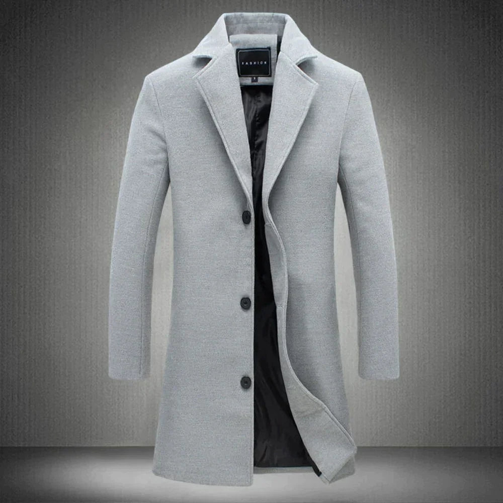 Donovan - Timeless Elegant Classic Men’s Wool Coat