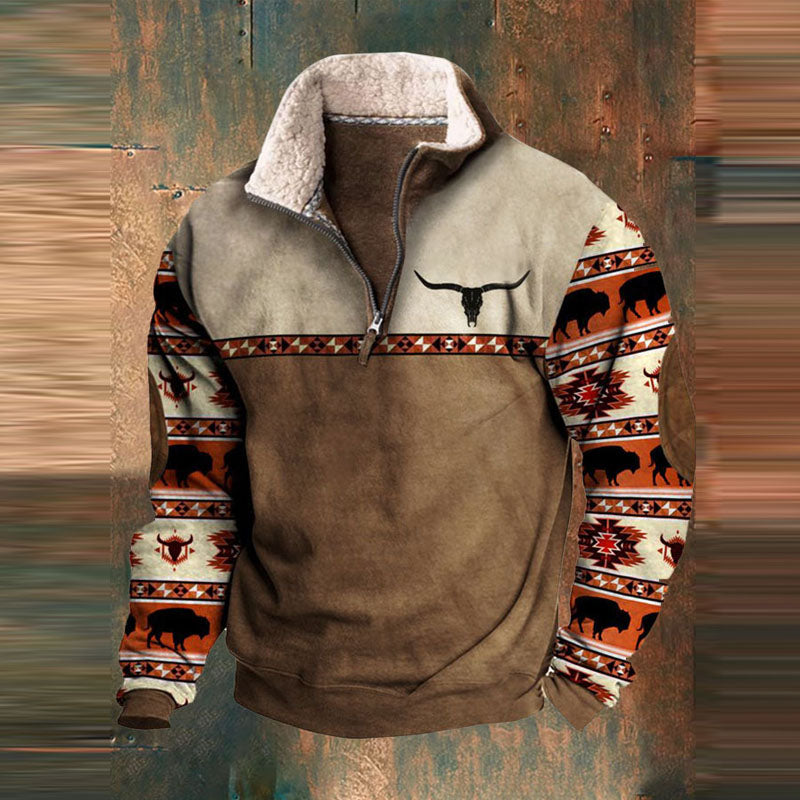 Yartak - Cozy Men's Sweater with 1/4 Zip