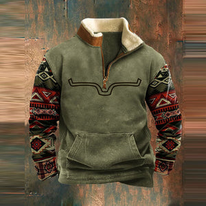 Yartak - Cozy Men's Sweater with 1/4 Zip