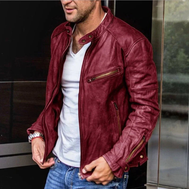 Harold - Sophisticated Men's Leather Jacket in Premium Quality