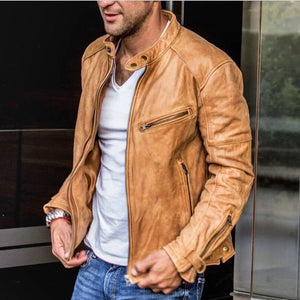 Harold - Sophisticated Men's Leather Jacket in Premium Quality