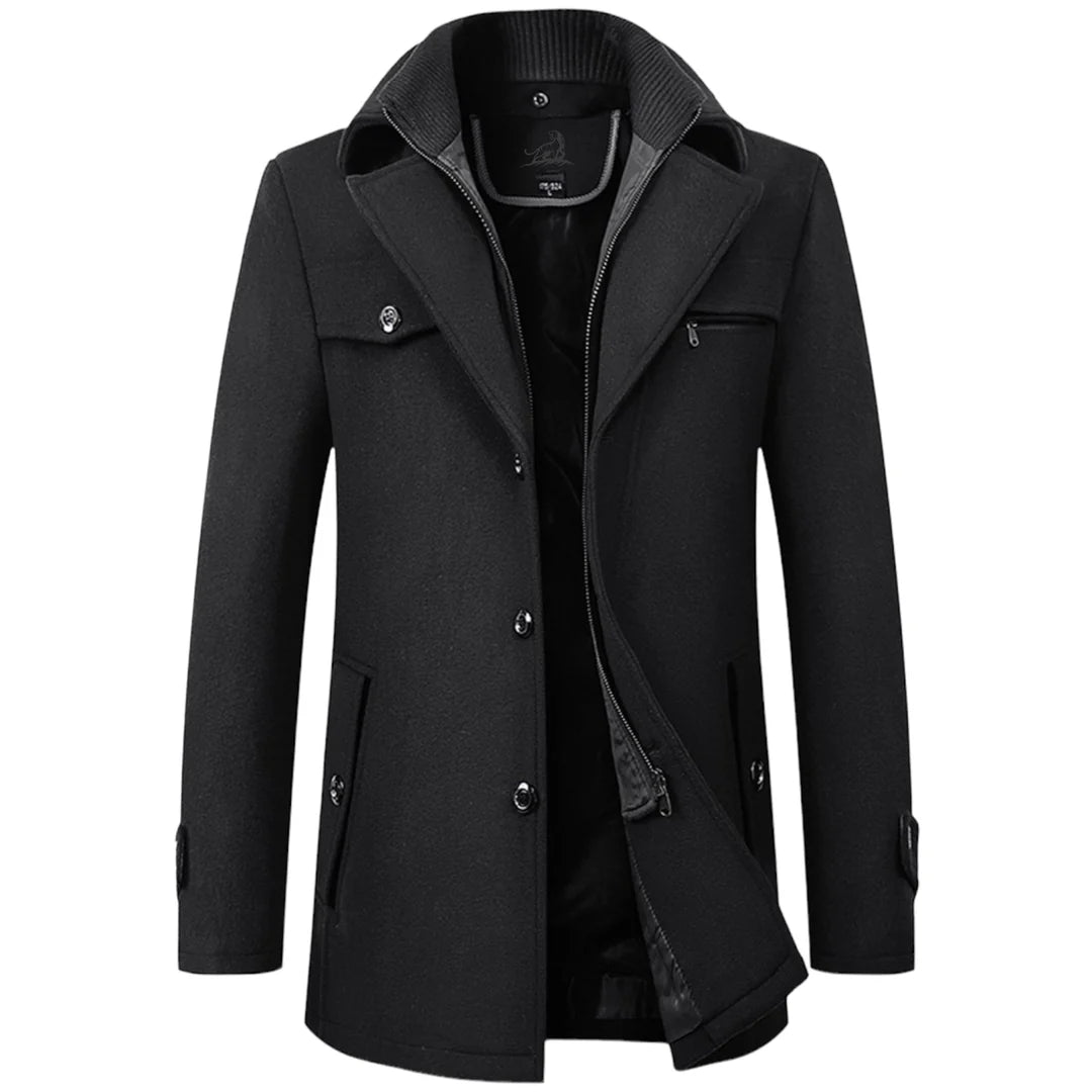 Joey - Classic Wool Overcoat for Men