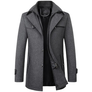 Joey - Classic Wool Overcoat for Men