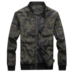 Nicholas - Stealth Windbreaker with Mandarin Collar for Men