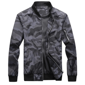 Nicholas - Stealth Windbreaker with Mandarin Collar for Men