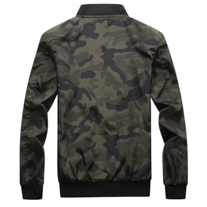 Nicholas - Stealth Windbreaker with Mandarin Collar for Men