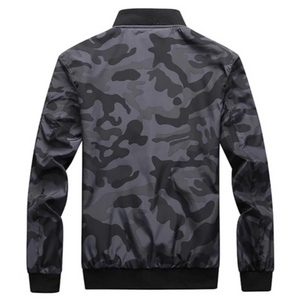 Nicholas - Stealth Windbreaker with Mandarin Collar for Men