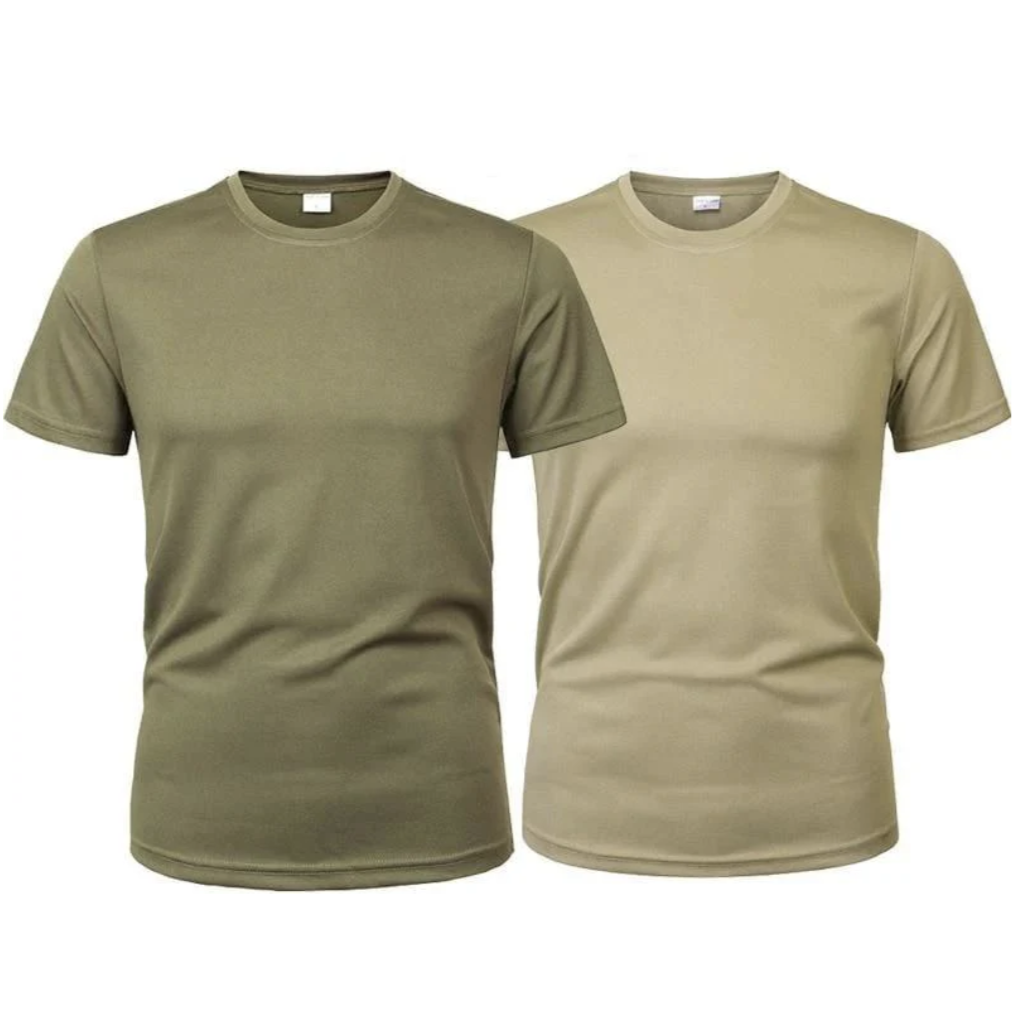 Nicolaas - Stylish Army T-Shirt Set (2-Pack)