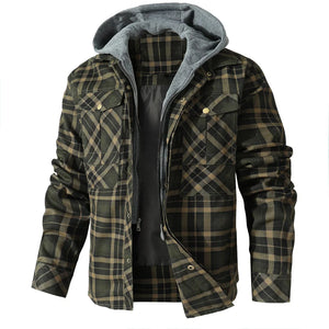 Ivo - Cozy Hooded Flannel Jacket for Warmth and Style