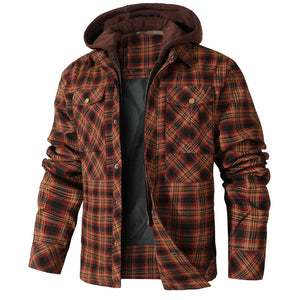 Ivo - Cozy Hooded Flannel Jacket for Warmth and Style