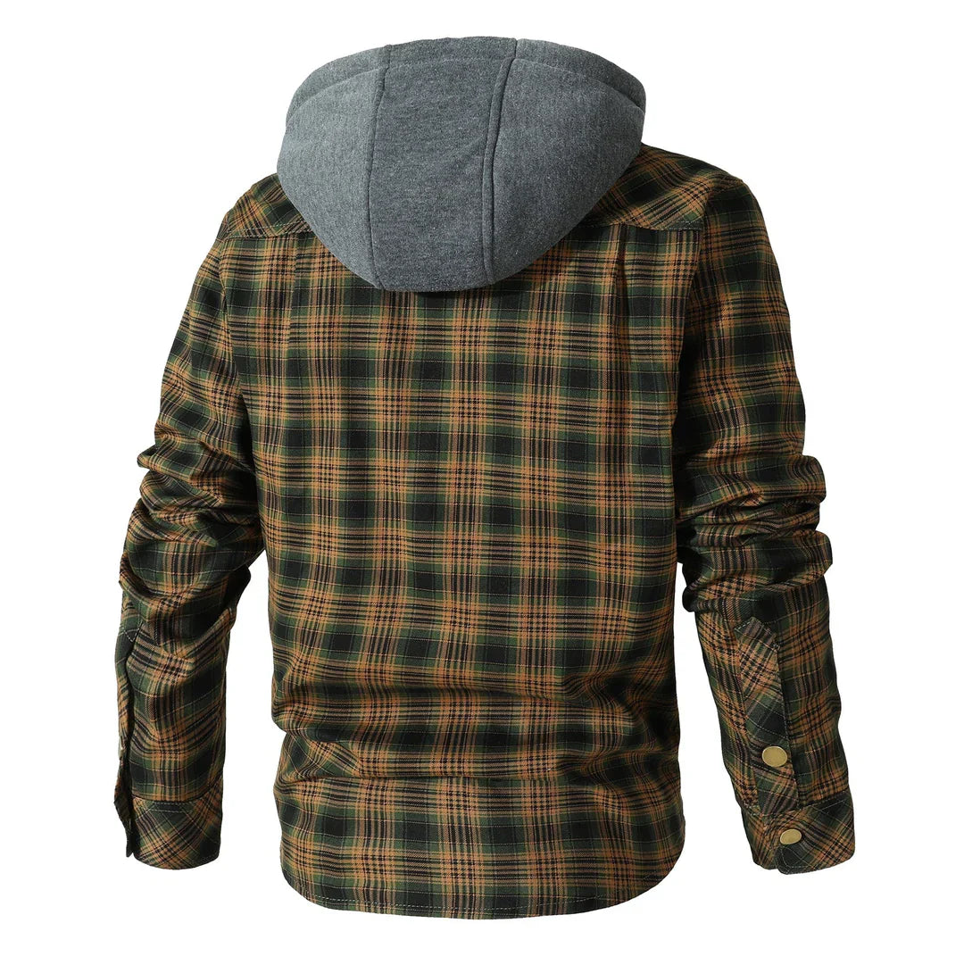 Ivo - Cozy Hooded Flannel Jacket for Warmth and Style