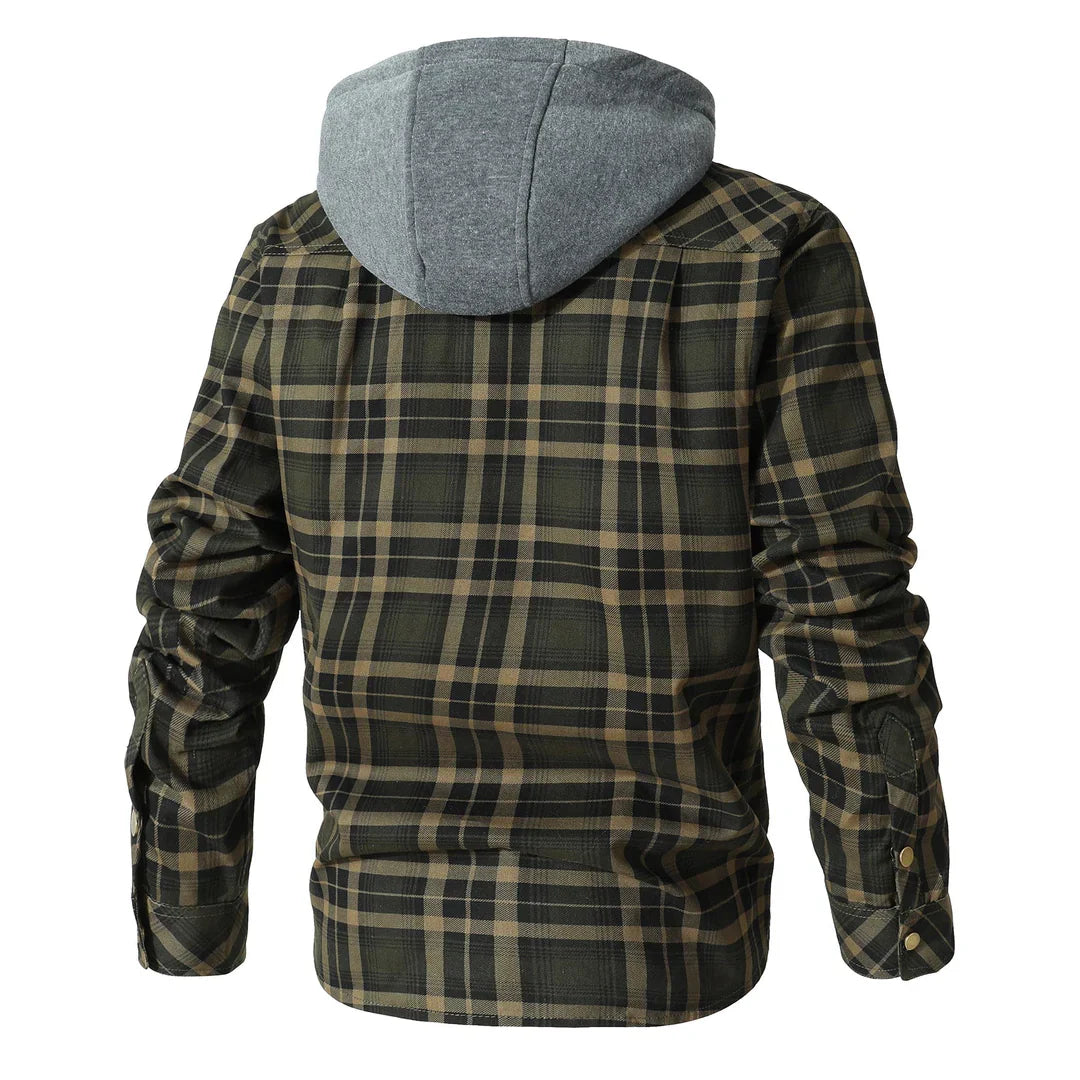 Ivo - Cozy Hooded Flannel Jacket for Warmth and Style