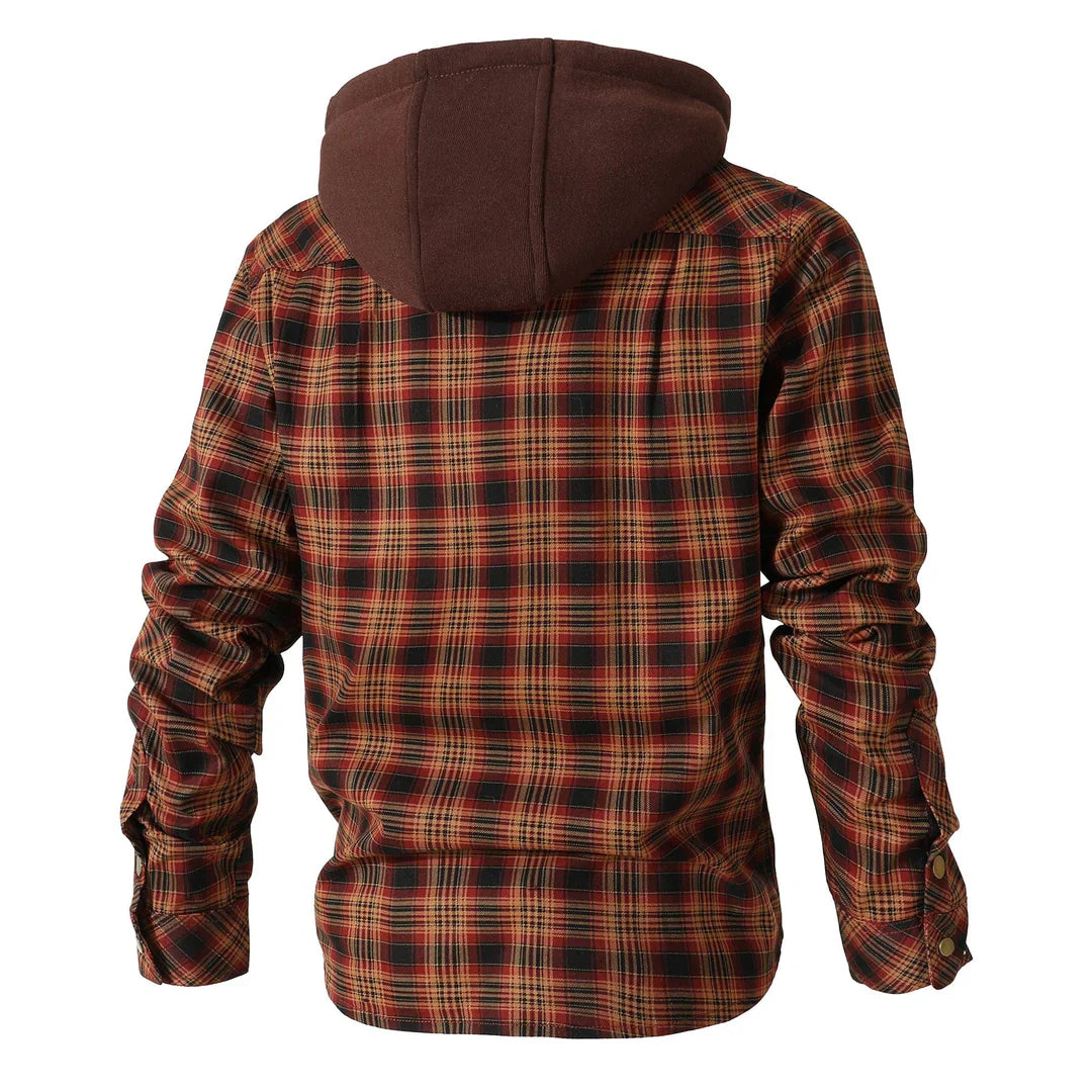 Ivo - Cozy Hooded Flannel Jacket for Warmth and Style