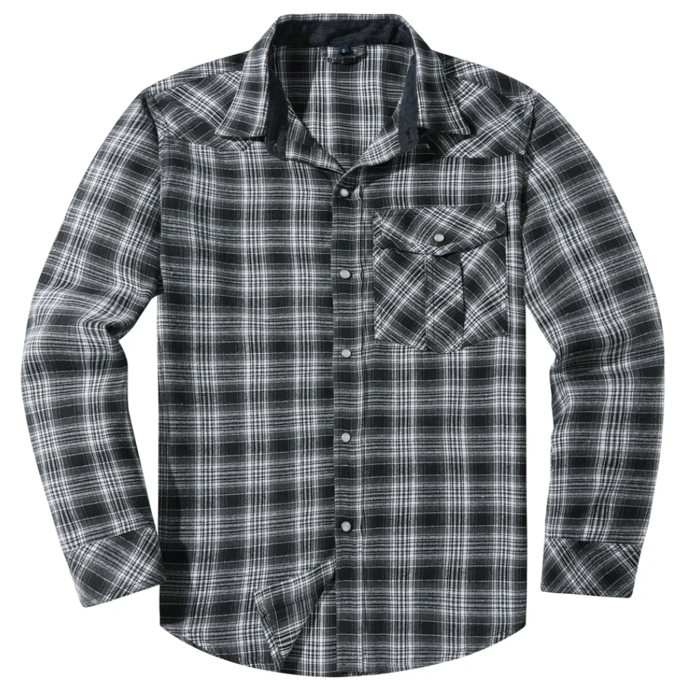 Quinten - Classic Men's Flannel Shirt for Timeless Style